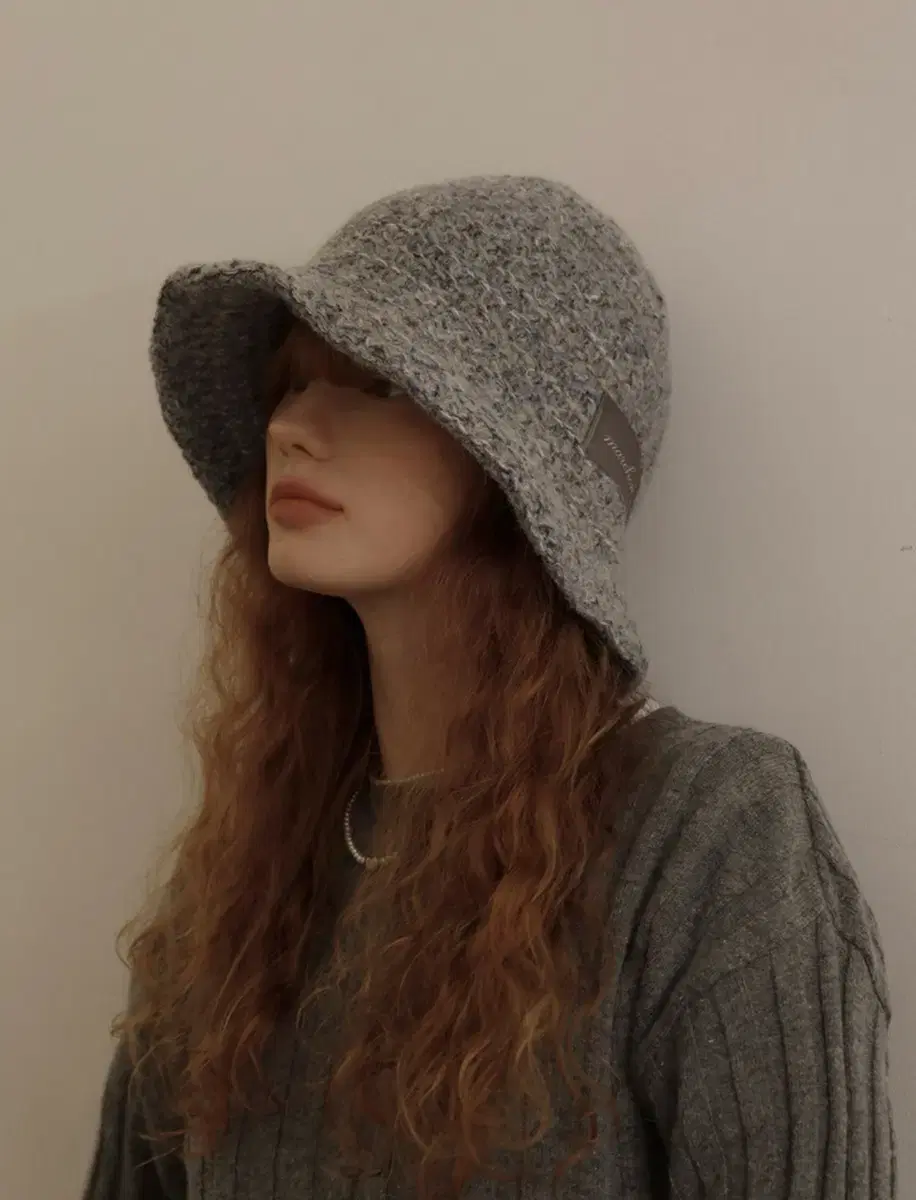 메르헨 버킷햇 Bocashi knit bucket hat